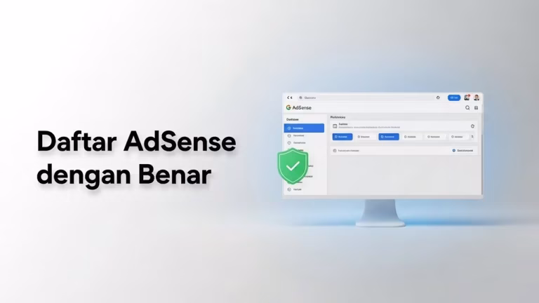 Tampilan dashboard Google AdSense untuk publisher baru