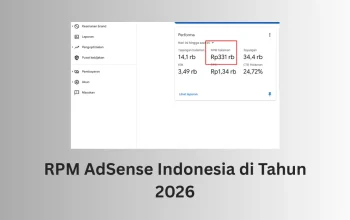 RPM AdSense Indonesia 2026 dengan dampak konten AI