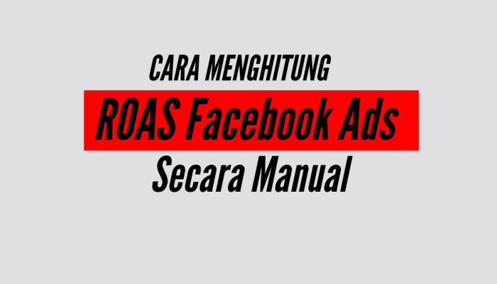 Cara Menghitung ROAS Facebook Ads Secara Manual (Panduan Praktis)